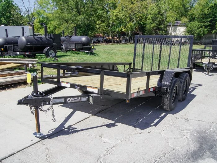 6.4x12 Straight Deck Utility Trailer (2) 3,500lb Axles With Brakes 2 6.4x12 Straight Deck Utility Trailer (2) 3,500lb Axles With Brakes - Image 2