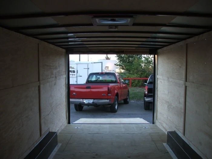 Enclosed Trailer 8.5'x24' Silver - Car Motorcycle Cargo Hauler Storage 4 Enclosed Trailer 8.5'x24' Silver - Car Motorcycle Cargo Hauler Storage - Image 4