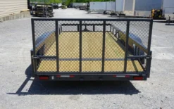 6.4x14 Grey Dovetail Utility Trailer (2) 3,500 Lb Axles -Tool Comprehensive grey6x14tan6