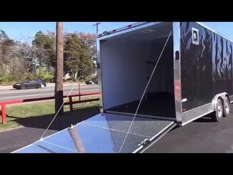Enclosed Trailer 8.5'x26' Black - Cargo Car ATV Hauler Storage 2 Enclosed Trailer 8.5'x26' Black - Cargo Car ATV Hauler Storage - Image 2