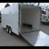Enclosed Trailer 8.5'x18' White - Equipment Car Bike Hauler Storage
