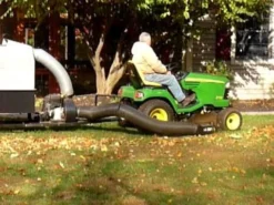 Trac Vac Model 880 9HP Kohler Engine Pulled Behind Lawn Mower Bagger Vacuum