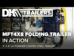 DK2 MFT4X8 4x8 Folding Trailer UV Powder Coated Steel Deck -Tool Comprehensive hqdefault 28 19