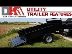 DK2 Multipurpose Steel 4.5' X 7.5' Utility Trailer -Tool Comprehensive hqdefault 56 9