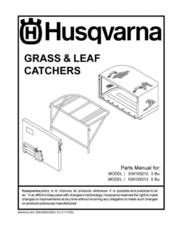 Husqvarna 539104728 Bagger 5 Bushel Fits Walk Behind Mowers -Tool Comprehensive husi2000 usen i0003023 pg1edited 1