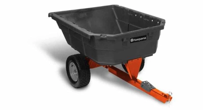 Husqvarna 12.5 Cu. Ft. Steel Dump Cart; 1000 Lb Capacity 1 Husqvarna 12.5 Cu. Ft. Steel Dump Cart; 1000 Lb Capacity