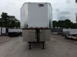 Enclosed Trailer 8.5' X 30' Red And White Custom Event Storage