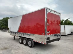 Enclosed Trailer 8.5' X 30' Red And White Custom Event Storage -Tool Comprehensive img 20180516 132126879 hdr