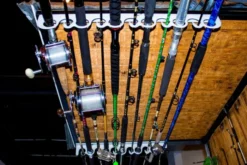Green Touch FD011 Piranha Wall Mounted Fishing Rod Rack
