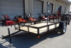 Utility Trailer 6.4x12 With Trimmer Racks Dove Tail Gate -Tool Comprehensive p1000451