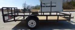 Utility Trailer 6.4x12 With Trimmer Racks Dove Tail Gate -Tool Comprehensive p1000454