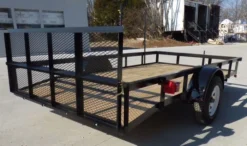Utility Trailer 6.4x12 With Trimmer Racks Dove Tail Gate -Tool Comprehensive p1000455
