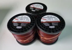 Oregon 23-730 Round Red Trimmer Line Gatorline .130 Inch 1 Lb 3 Spools