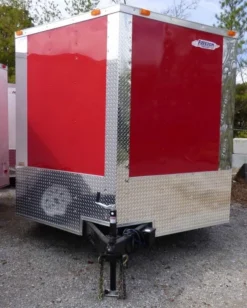 Enclosed Trailer 8.5'x24' Red & Black Equipment Hauler Storage -Tool Comprehensive p1190041