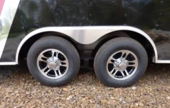 Enclosed Trailer 8.5'x24' Red & Black Equipment Hauler Storage -Tool Comprehensive p1190043