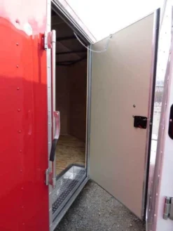 Enclosed Trailer 8.5'x24' Red & Black Equipment Hauler Storage -Tool Comprehensive p1190048