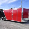 Enclosed Trailer 8.5'x24' Red & Black Equipment Hauler Storage