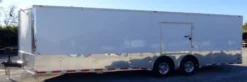 Enclosed Trailer 8.5' X 28' White Motorcycle Car Event Trailer Storage -Tool Comprehensive p1190063