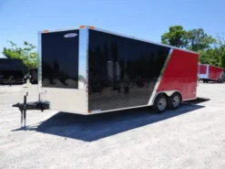 Enclosed Trailer 8.5'x18' Red & Black - Car Hauler Storage -Tool Comprehensive p1250447edited