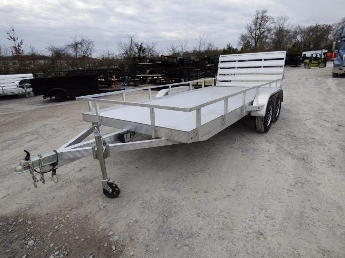 6.4' X 16' All Aluminum Utility Trailer Dual Axle Straight Deck 2 6.4' X 16' All Aluminum Utility Trailer Dual Axle Straight Deck - Image 2