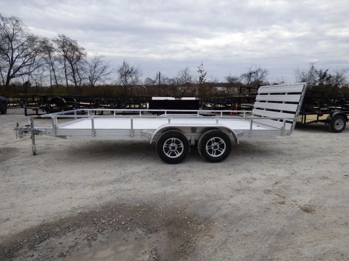6.4' X 16' All Aluminum Utility Trailer Dual Axle Straight Deck 4 6.4' X 16' All Aluminum Utility Trailer Dual Axle Straight Deck - Image 4