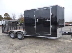 Enclosed Utility Hybrid Trailer 7'x18' With Side Ramp- Lawn Mower Equipment Hauler Storage 10 Enclosed Utility Hybrid Trailer 7'x18' With Side Ramp- Lawn Mower Equipment Hauler Storage -Tool Comprehensive p1330469