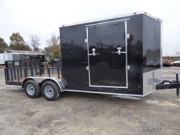Enclosed Utility Hybrid Trailer 7'x18' With Side Ramp- Lawn Mower Equipment Hauler Storage 5 Enclosed Utility Hybrid Trailer 7'x18' With Side Ramp- Lawn Mower Equipment Hauler Storage - Image 5