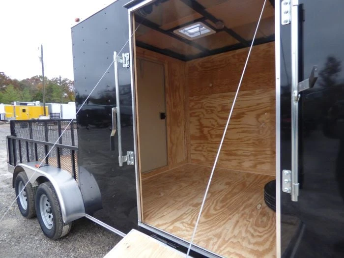 Enclosed Utility Hybrid Trailer 7'x18' With Side Ramp- Lawn Mower Equipment Hauler Storage 6 Enclosed Utility Hybrid Trailer 7'x18' With Side Ramp- Lawn Mower Equipment Hauler Storage - Image 6
