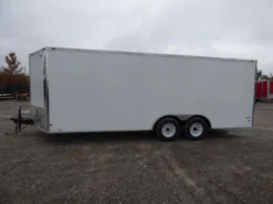 Enclosed Trailer 8.5' X 20' White 3500lb Axles - Cargo Hauler Storage -Tool Comprehensive p1330479 1 1 1