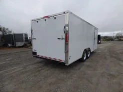 Enclosed Trailer 8.5' X 20' White 3500lb Axles - Cargo Hauler Storage -Tool Comprehensive p1330484 1 1 1