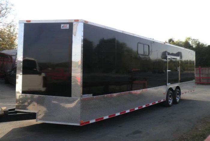Enclosed Trailer 8.5'x28' Black - Car Equipment Hauler Storage 1 Enclosed Trailer 8.5'x28' Black - Car Equipment Hauler Storage
