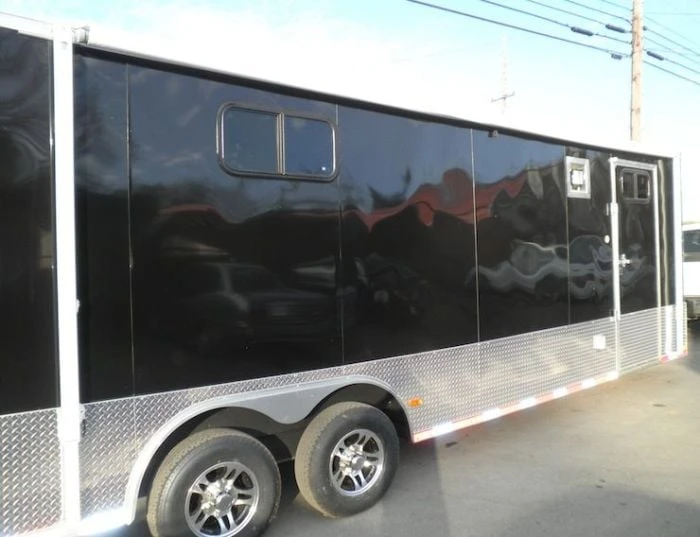 Enclosed Trailer 8.5'x28' Black - Car Equipment Hauler Storage 4 Enclosed Trailer 8.5'x28' Black - Car Equipment Hauler Storage - Image 4