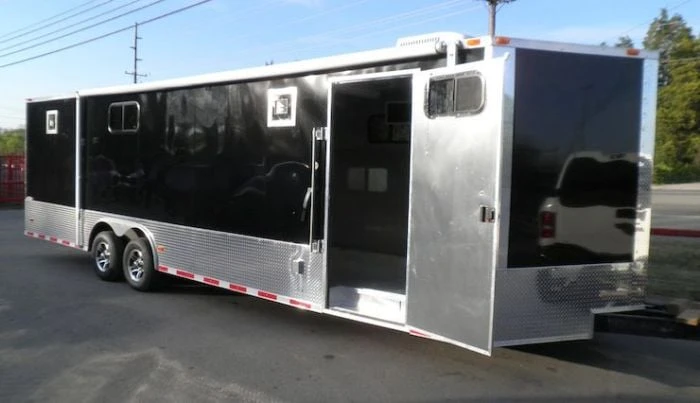 Enclosed Trailer 8.5'x28' Black - Car Equipment Hauler Storage 3 Enclosed Trailer 8.5'x28' Black - Car Equipment Hauler Storage - Image 3