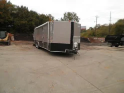 Enclosed Trailer 8.5'x26' Beige - Dual 5200 Lb Axles Brakes Storage -Tool Comprehensive pa100006 1 1