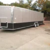 Enclosed Trailer 8.5'x26' Beige - Dual 5200 Lb Axles Brakes Storage