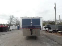 Enclosed 8.5x36' Custom Indigo Blue Goose-Neck Trailer Storage -Tool Comprehensive sam 0538