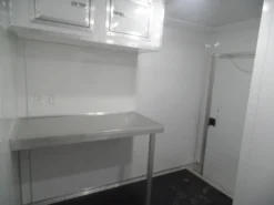 Enclosed 8.5x36' Custom Indigo Blue Goose-Neck Trailer Storage