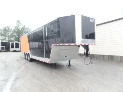 Black/Orange 8.5x36' Goosneck Enclosed Trailer Storage -Tool Comprehensive sam 0582 2