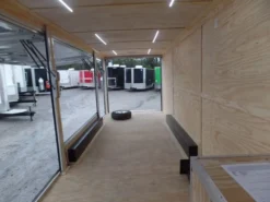 Black/Orange 8.5x36' Goosneck Enclosed Trailer Storage -Tool Comprehensive sam 0603 2