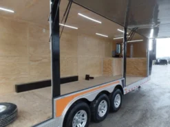 Black/Orange 8.5x36' Goosneck Enclosed Trailer Storage -Tool Comprehensive sam 0607 1