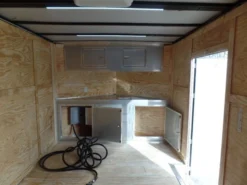 Enclosed 8.5x28 Med. Charcoal Equipment Trailer Storage -Tool Comprehensive sam 0947 1