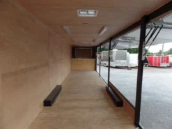 8.5 X 48 Charcoal Grey Enclosed Trailer Storage -Tool Comprehensive sam 2842