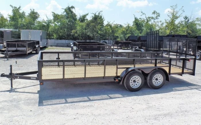 Utility Trailer 6.4 X 18 Straight Deck 2ft Mesh Sides 3 Utility Trailer 6.4 X 18 Straight Deck 2ft Mesh Sides - Image 3