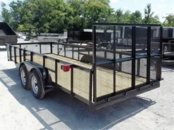 Utility Trailer 6.4 X 18 Straight Deck 2ft Mesh Sides 10 Utility Trailer 6.4 X 18 Straight Deck 2ft Mesh Sides -Tool Comprehensive sam 3267 1