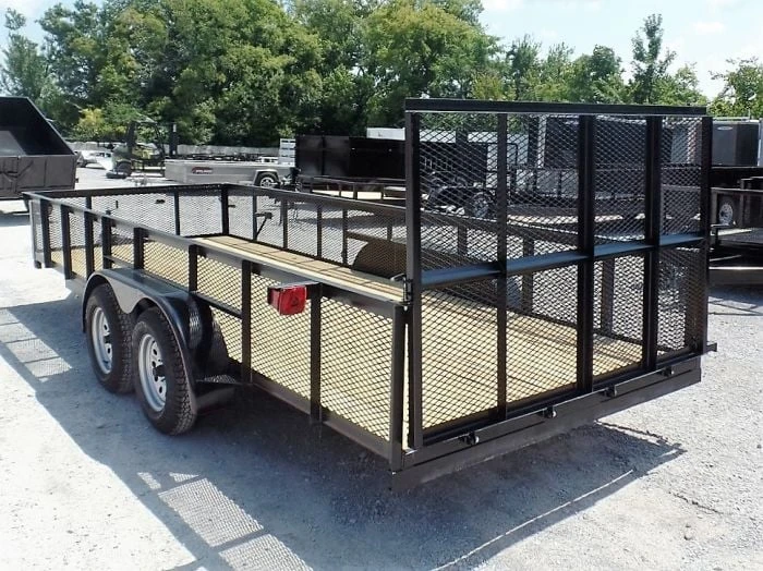 Utility Trailer 6.4 X 18 Straight Deck 2ft Mesh Sides 5 Utility Trailer 6.4 X 18 Straight Deck 2ft Mesh Sides - Image 5