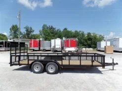 Utility Trailer 6.4 X 18 Straight Deck 2ft Mesh Sides 11 Utility Trailer 6.4 X 18 Straight Deck 2ft Mesh Sides -Tool Comprehensive sam 3269 1