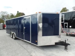 Enclosed Trailer 8.5' X 24' Indigo Blue Equipment Hauler Storage -Tool Comprehensive sam 4907 1