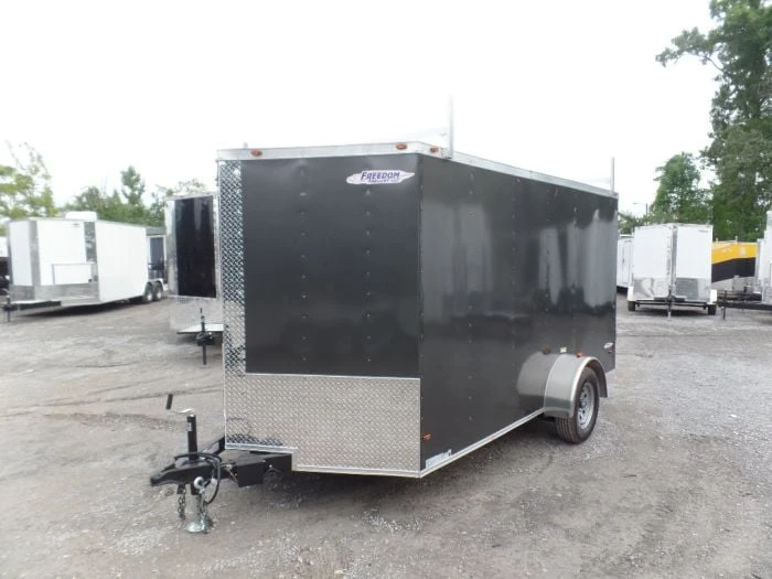 Enclosed Trailer 7'x12' Single Axle 3500 Lbs V-Nose Storage 3 Enclosed Trailer 7'x12' Single Axle 3500 Lbs V-Nose Storage - Image 3