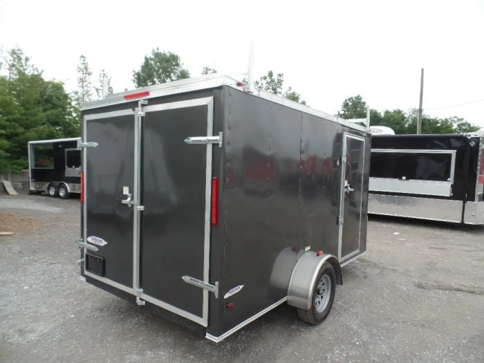 Enclosed Trailer 7'x12' Single Axle 3500 Lbs V-Nose Storage 2 Enclosed Trailer 7'x12' Single Axle 3500 Lbs V-Nose Storage - Image 2