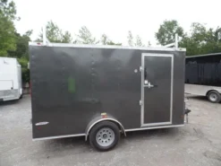 Enclosed Trailer 7'x12' Single Axle 3500 Lbs V-Nose Storage